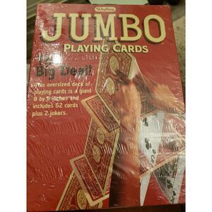 Schylling JUMBO PLAYING‎ CARDS 8" x 11" 54 Cards In Box
